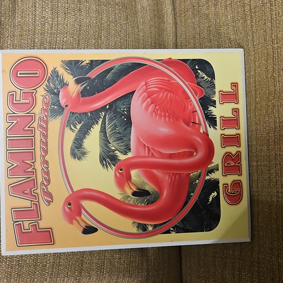 Retro flamingo wall sign - Picture 1 of 2